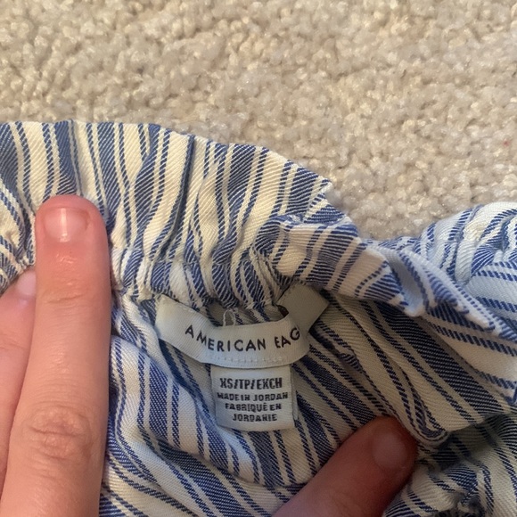 American Eagle Flowy Striped Top - Picture 3 of 4